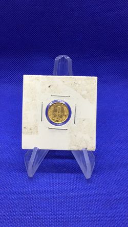 1894 1 Peso Mexico gold coin