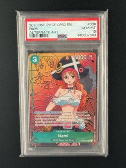 One Piece Nami Alt Art OP02-036 – PSA Gem Mint 10