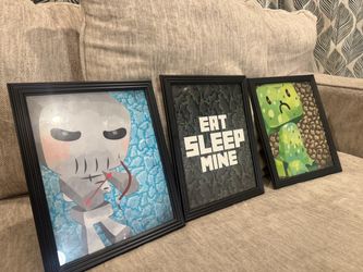 Minecraft wall hanging