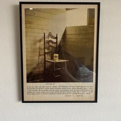 Custom Framed Lonely Oil Advert