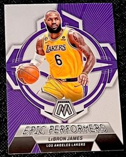 LeBron James Mosaic Epic Performer Insert Basketball Card Lakers