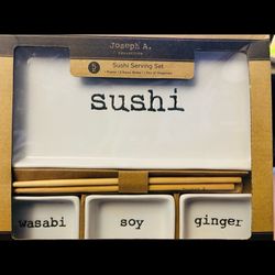 NEW IN BOX Joseph A. Collection Sushi Serving Set with 5pcs 🍣🍱
