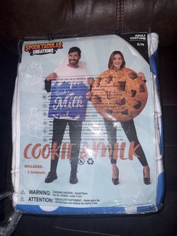 NEW!! Cookie & Milk Couples Costume S/M