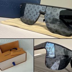 RARE Louis Vuitton Z1082W WAIMEA Monogram Black Gray Sunglasses