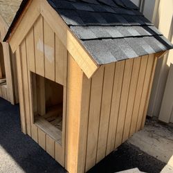 Wooden dog house