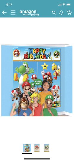 Mario Bros party decorations
