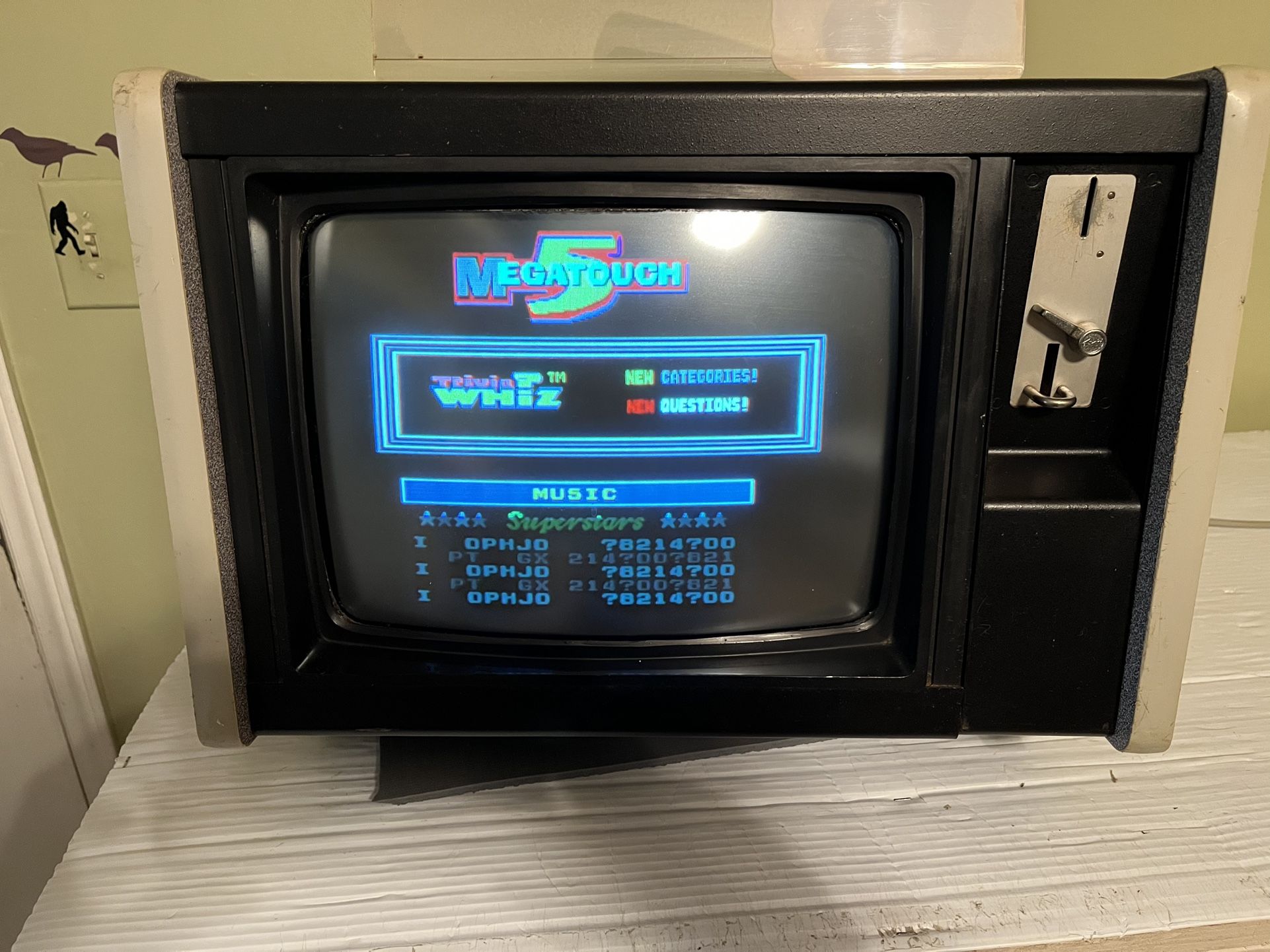 Arcade Coin Op Bartop Megatouch