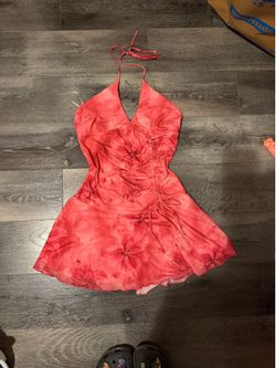 Pink lilys minidress