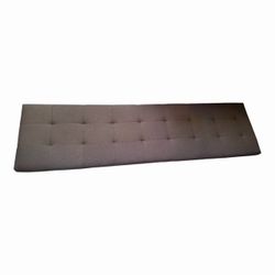 King fabric gray tufted headboard
