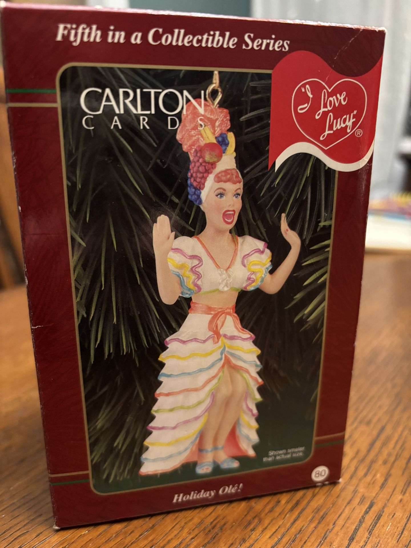 New in Box I Love Lucy Holiday Olé Ornament