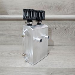 Custom Oil Catch Can ☆ Aluminum ☆ Dual Filtered Breather ☆ Tig Welded ☆ Handmade