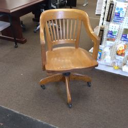 Cane Back Oak Chair