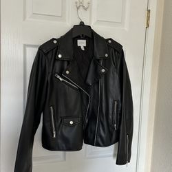 Women Faux Leather Jacket 