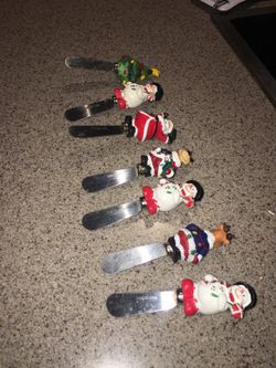 Christmas butter knifes