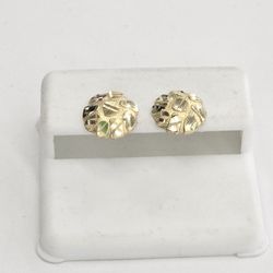 10kt Real Gold Nugget Stud Earring