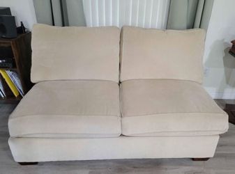 Modern 2‑Seater Sofa – Neutral Color – Comfortable & Clean