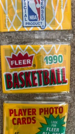 1990 Fleer Basketball Card 3-Pack