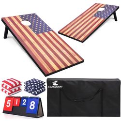 American Flag Cornhole