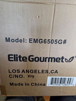 Elite gourmet EMG6506G 12in smokeless grill