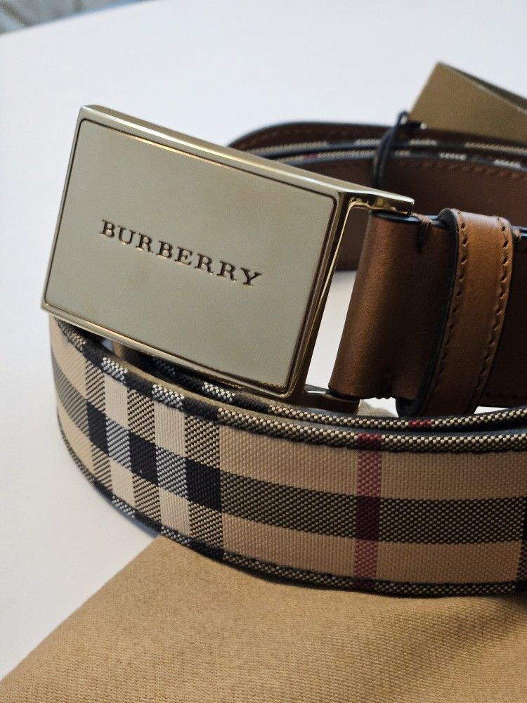 Burberry Check Belt
