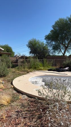 Metal Pool fence long