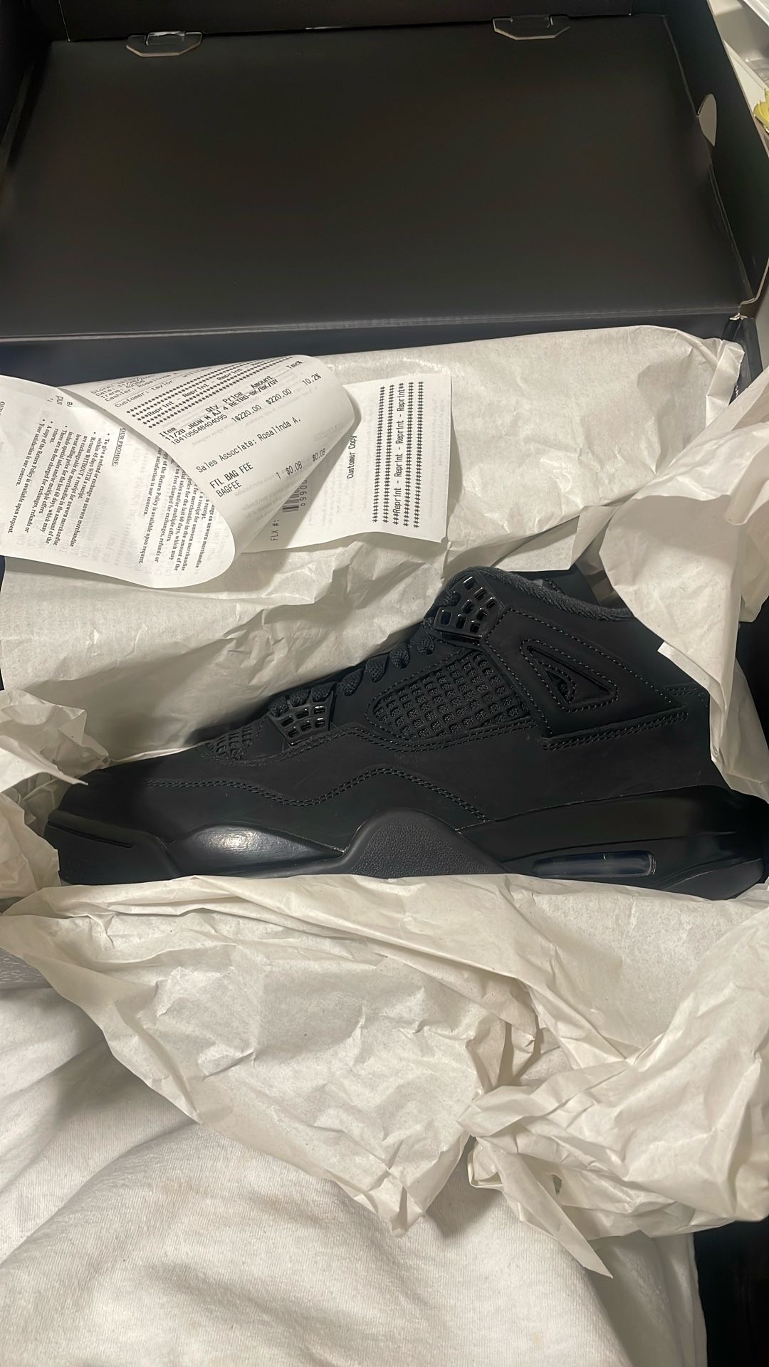 Air Jordan 4 Black Cat 2025 DS 9.5