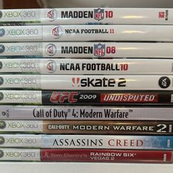 Used XBOX 360 LIVE Games 