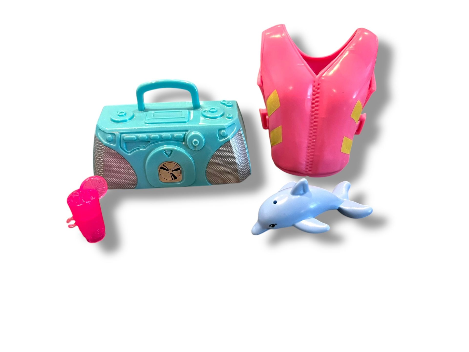2019 MATTEL Barbie Dolphin Magic Pink Replacement LIFE JACKET & Misc Accessories