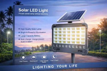 Outdoor Solar LED Street Light with Separate Solar Panel – IP66