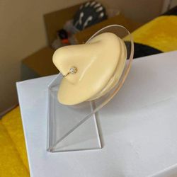 Gold Flower Clip On Nose Ring 