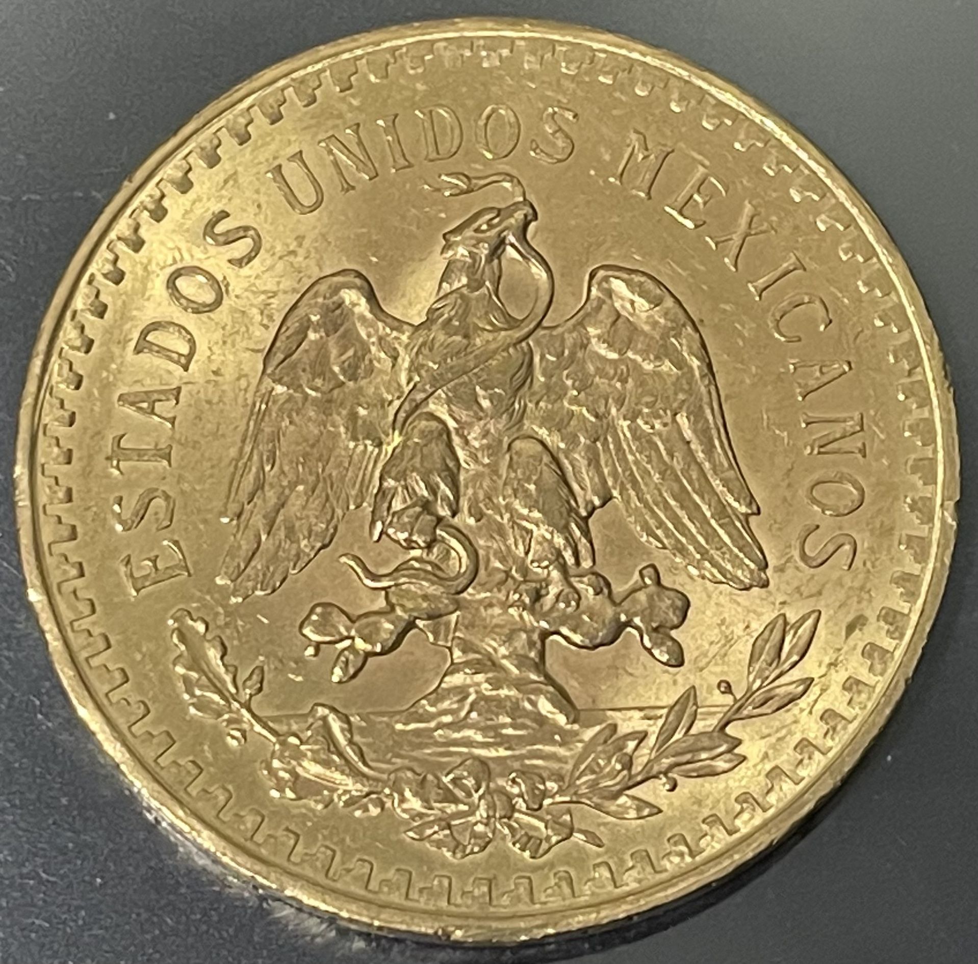 Original 1922 50 Peso Centenario Gold Coin For Sale In Chicago IL coin-mexico-5-pesos-1981-mexico-city-copper-nickel-km-485