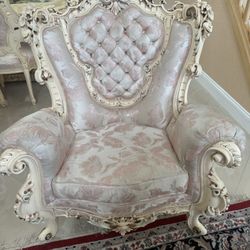 Italian Hand Painted Sofa Chair