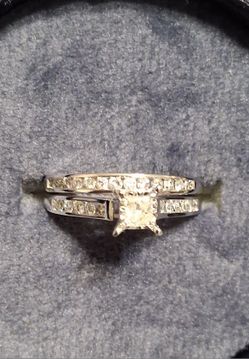 10K White Gold Bridal Set (Ring Set)