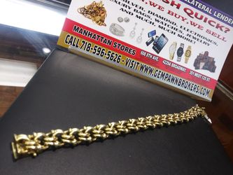 14 kt charm bracelet 19 pennyweight