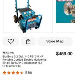 Makita 5.2gal 140psi Compressor 