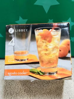 Libbey 4 Agosto Cooler Glasses