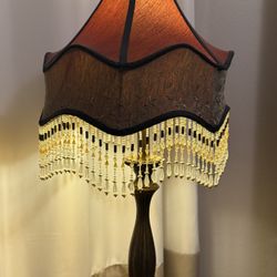 Dale Tiffany Red Vintage Beaded Lamps 