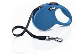 FLEXI retractable Leash  10” Tape Blue XS