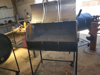 Basic 55 gallon drum bbq grill