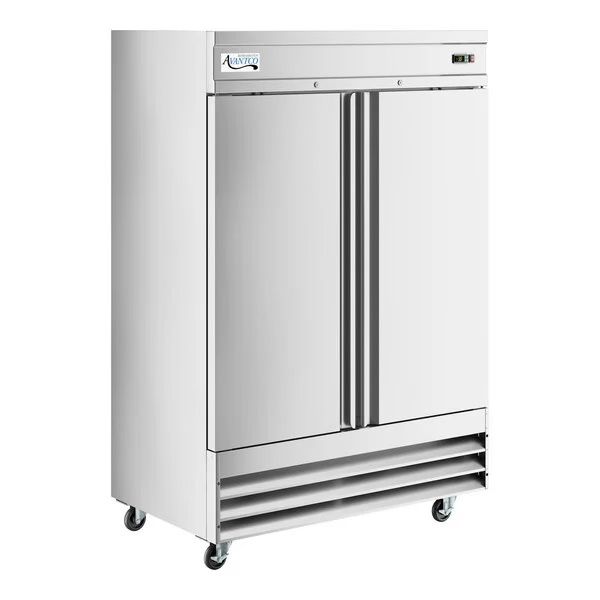Avantco Reach-In Freezer 54" Stainless Steel Two Section Solid Door