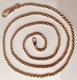 ✨BAILEY, BANKS & BIDDLE (BBB) Vintage 14K Solid Gold Rope Chain Necklace Looks New ‼️REDUCED $400 FIRM‼️
