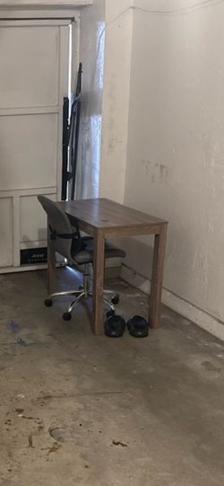 Gray desk