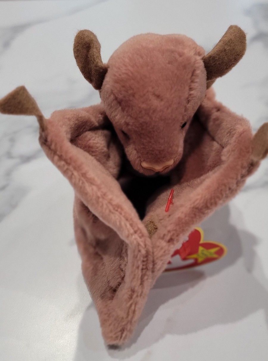 1996 Ty Beanie Original Batty The Bat Brown