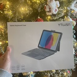 Wireless Keyboard Case for iPad 10th Generation, Bluetooth Wireless Detachable Magnetic Stand Rechargeable Keyboard with Folio Slim Compact Removable 