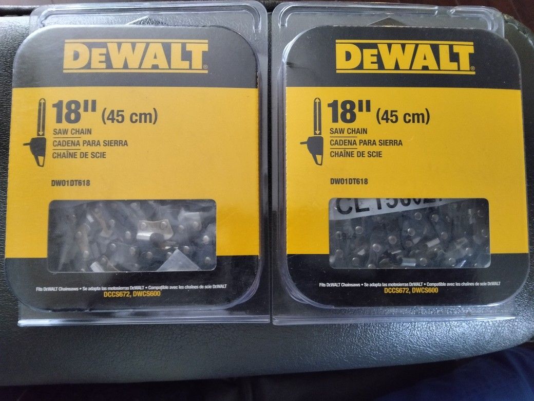 DeWalt 18 in. Chainsaw Replacement Chain 62 Drive Link