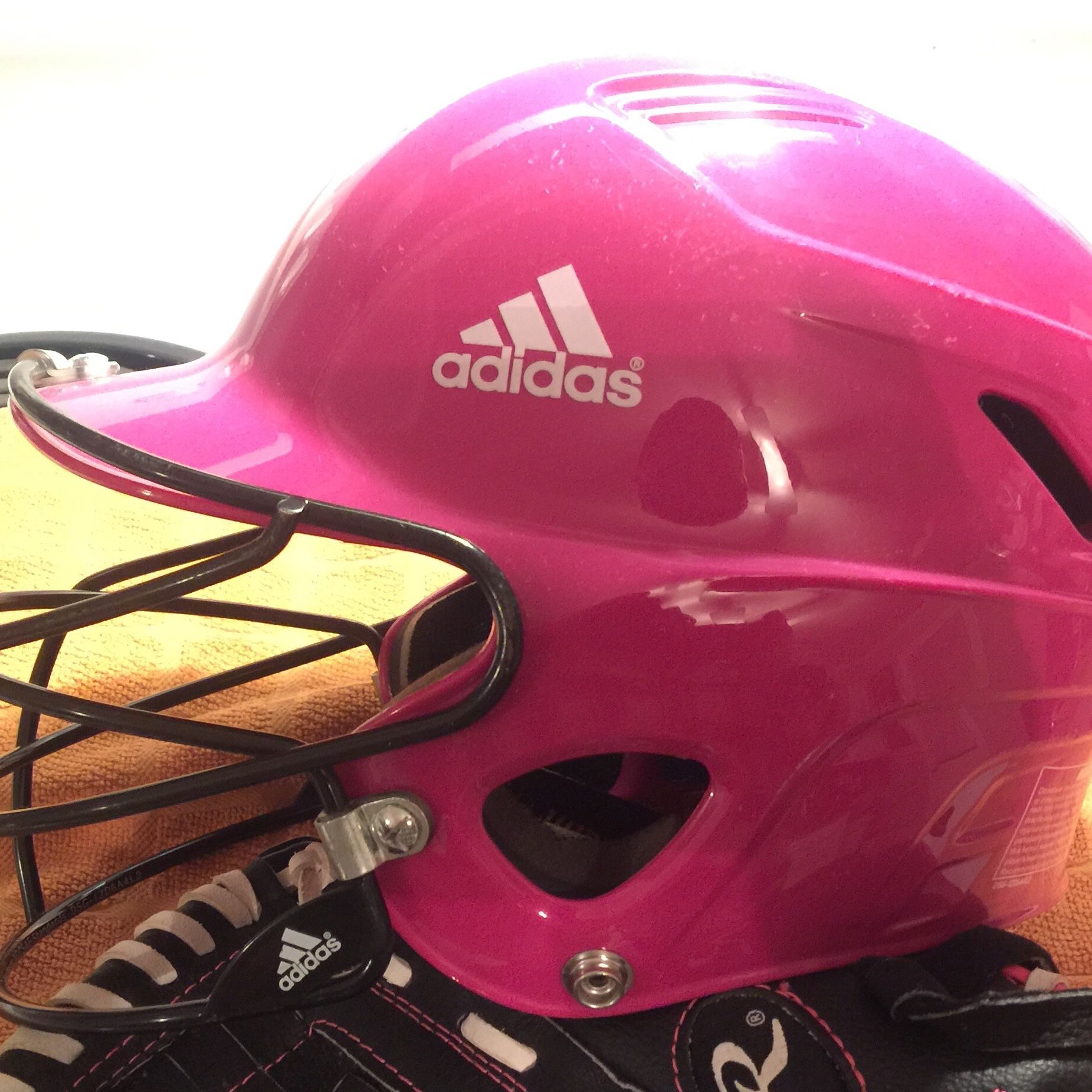 Adidas Triple Stripe Baseball Softball T-ball Helmet
