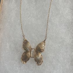 Opal Butterfly Necklace 