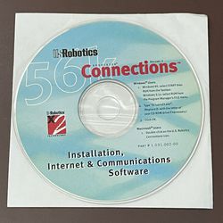 US Robotics Sportster Connections PC Software CD