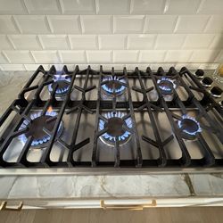 Viking 36” 6 burner Counter Top