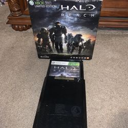 Microsoft Xbox 360 S 250GB Halo Reach Limited Edition Console Complete in Box + Game VGC